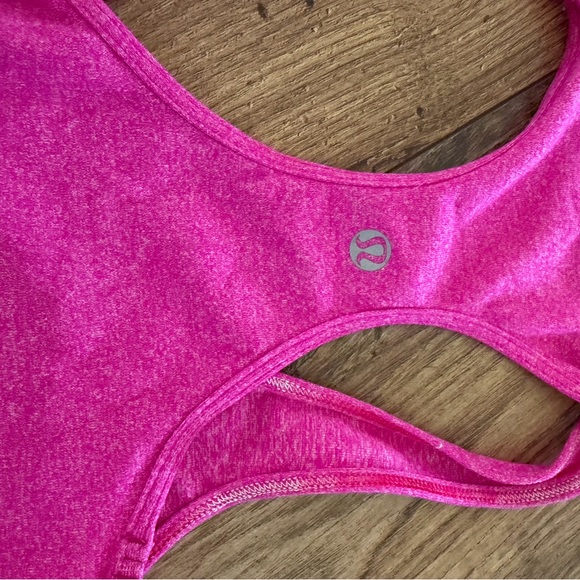 lululemon Pink Racerback Tank Top - size 2 - Picture 3 of 7